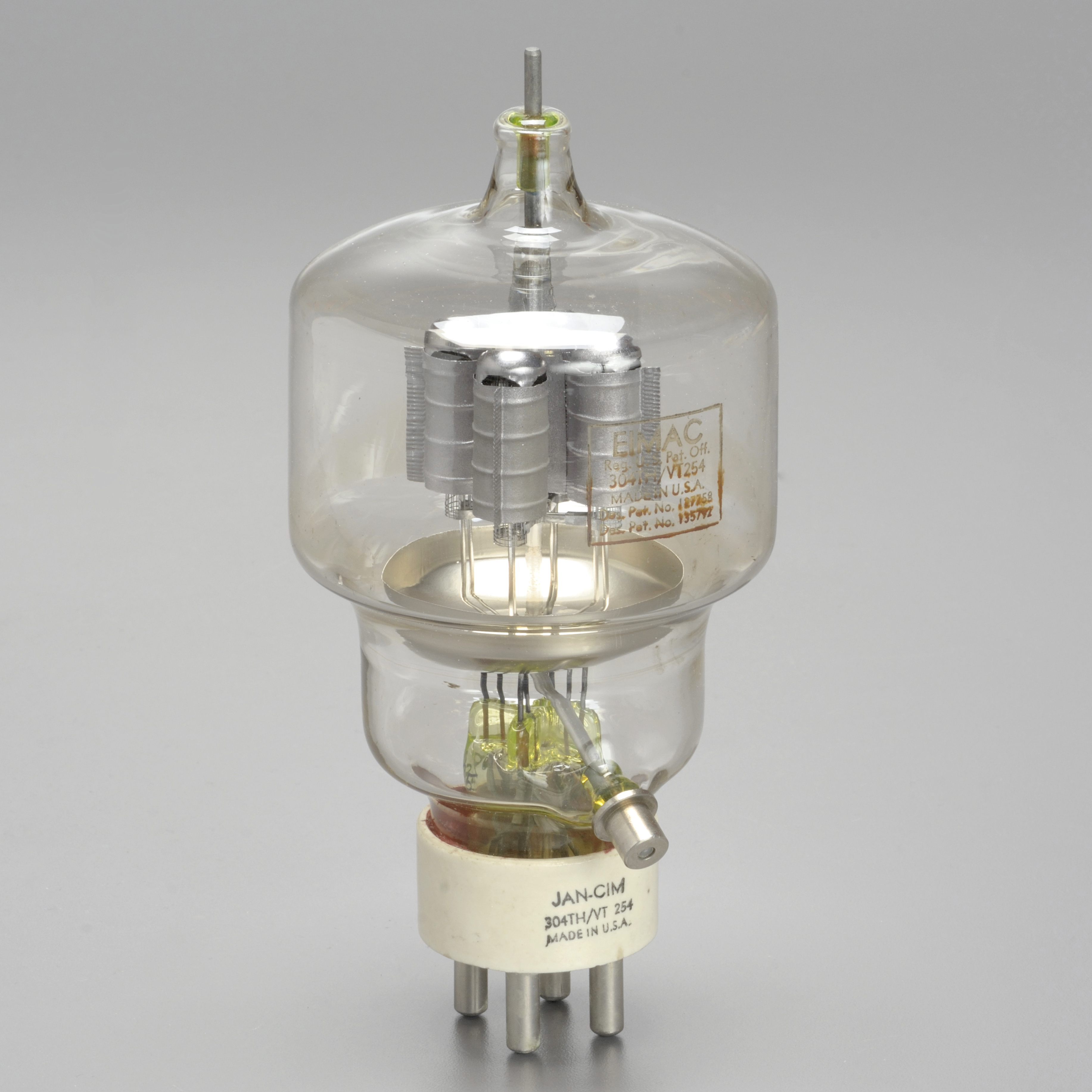 EIMAC 304TH/VT254 Medium-mu Triode (High-Power/Multi-Use Vacuum Tube)