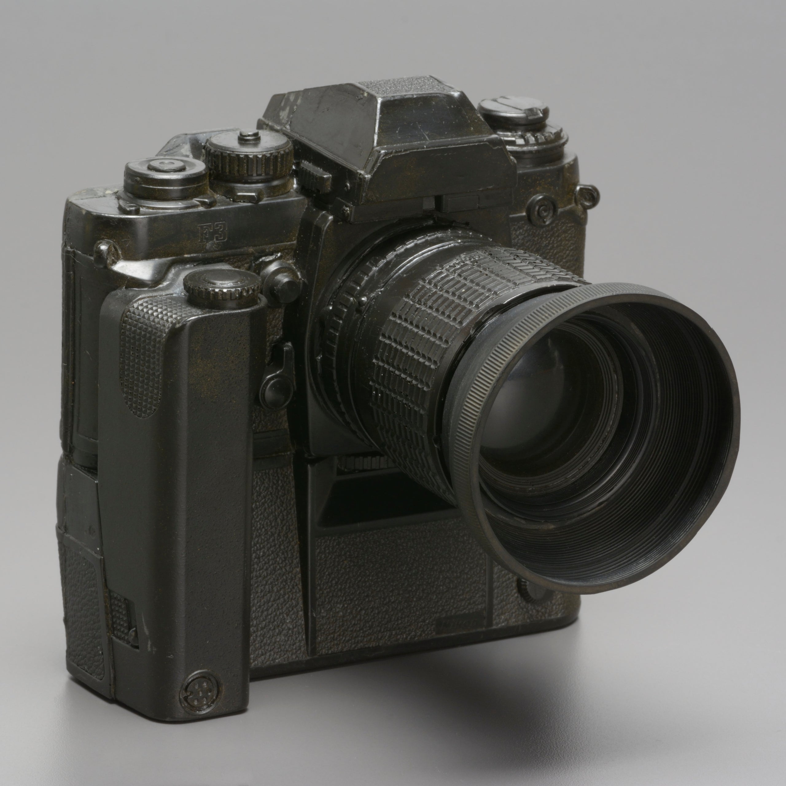 NIKON F3 135mm SLR with MD4 Motor Drive - Durable Replica (Non-Functional)