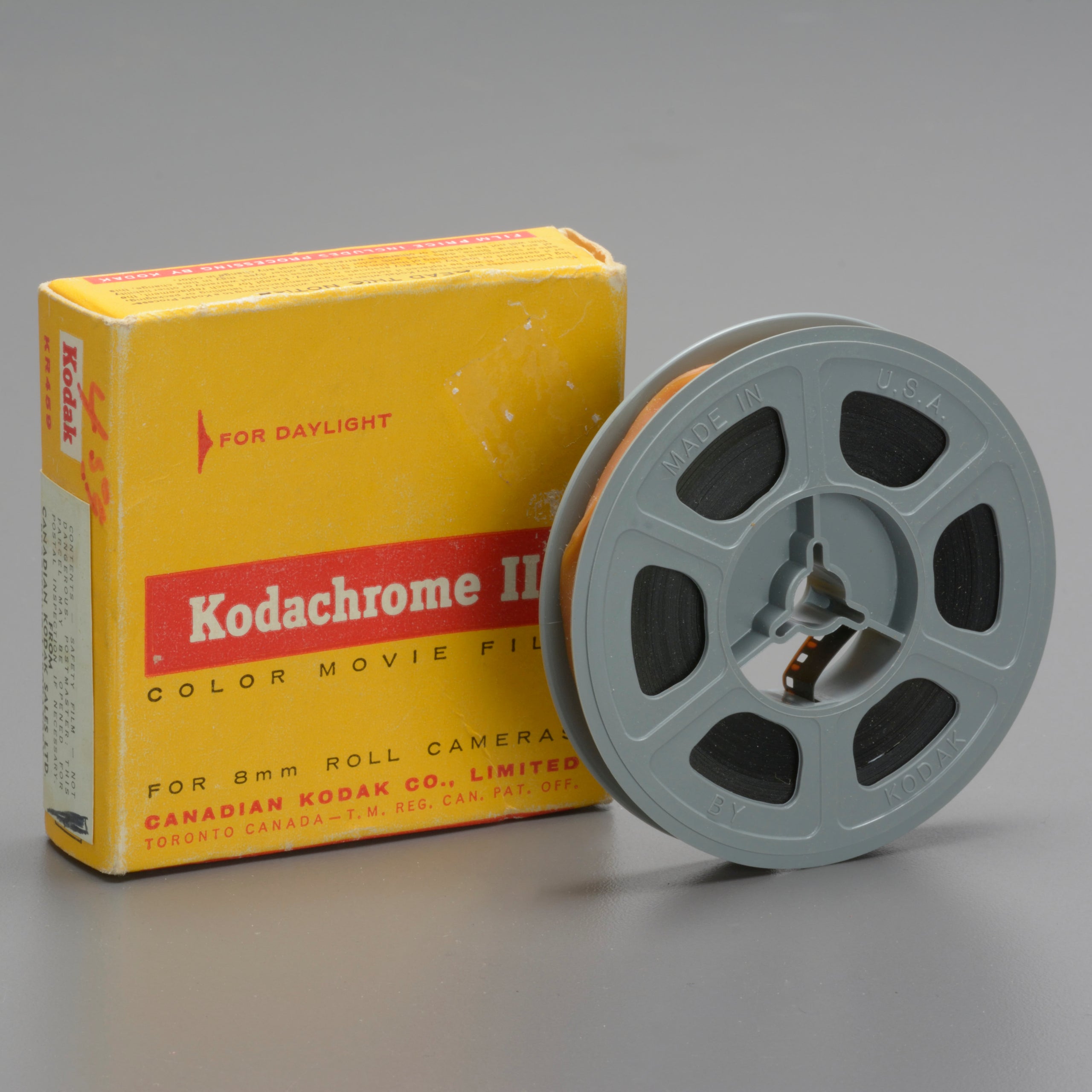 Processed KODAK Kodachrome II 8mm Roll Color Movie Film (50')
