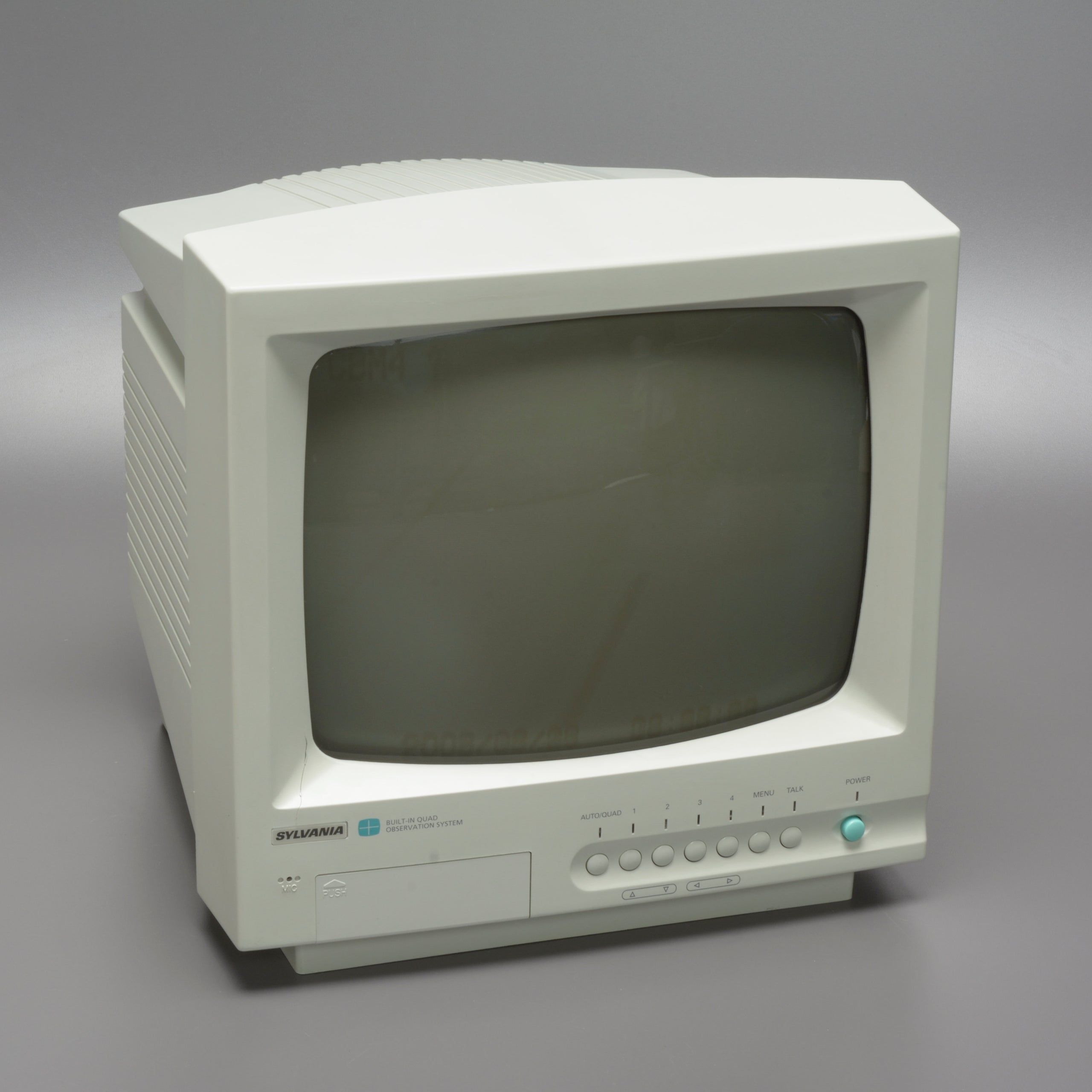 SYLVANIA 12-Inch Quad Observation System Monitor Model SY3144 (B&W, Analog, Video Monitor)