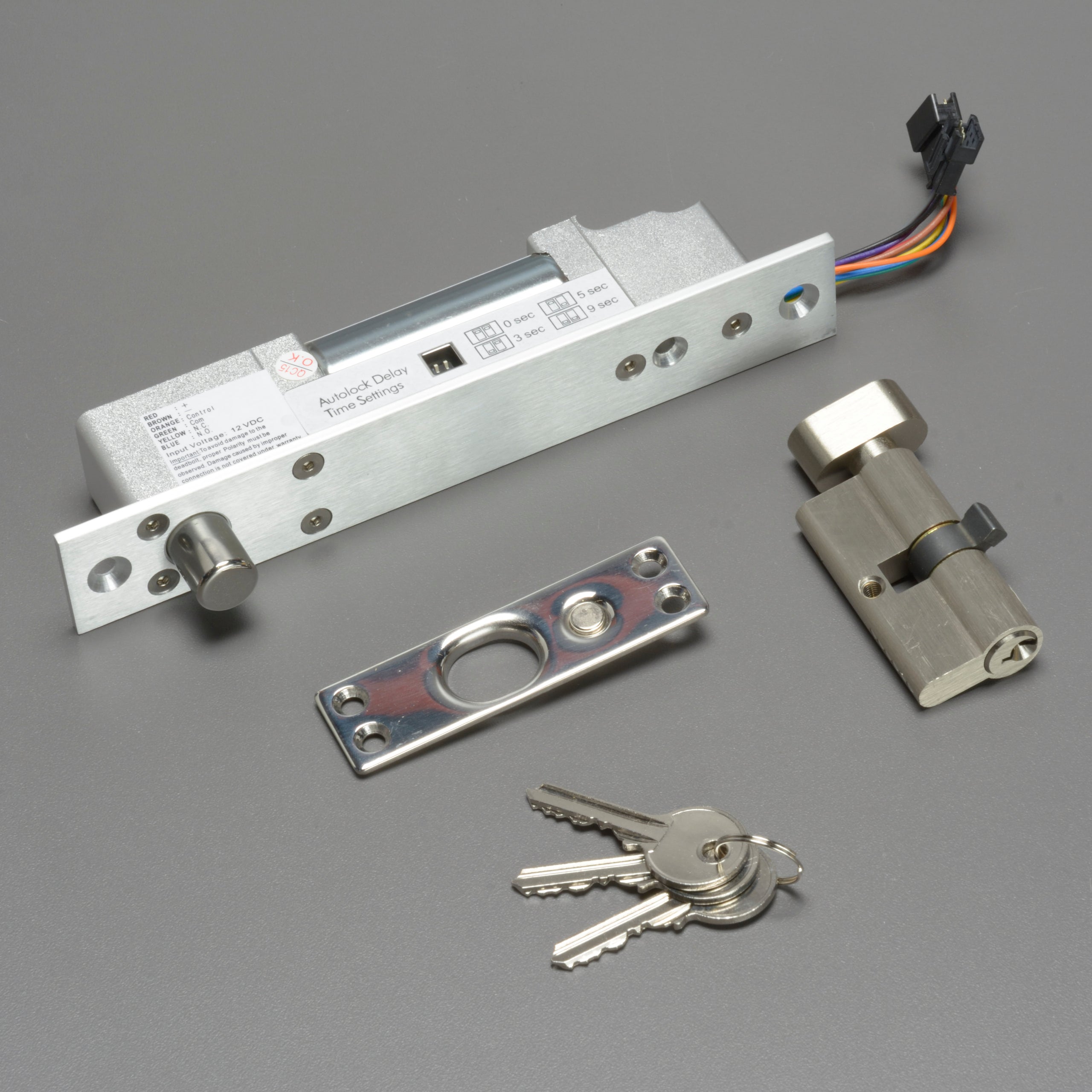 SECO-LARM Electric Deadbolt SD-997BQ Fail-Safe (Installation Kit)