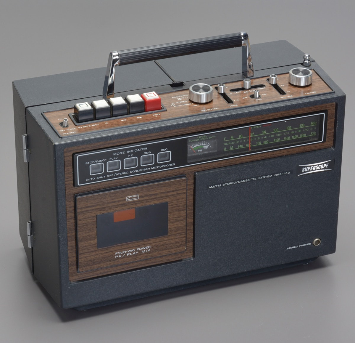 MARANTZ Superscope Portable AM/FM Stereo/Compact Cassette System CRS-152
